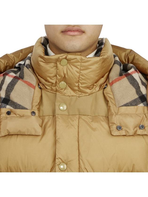 Burberry Detachable Sleeve Hooded Padding Beige