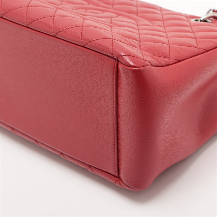 Top Quality Chanel GST Caviar S Tote Top Bag Red Silver Gold  17th