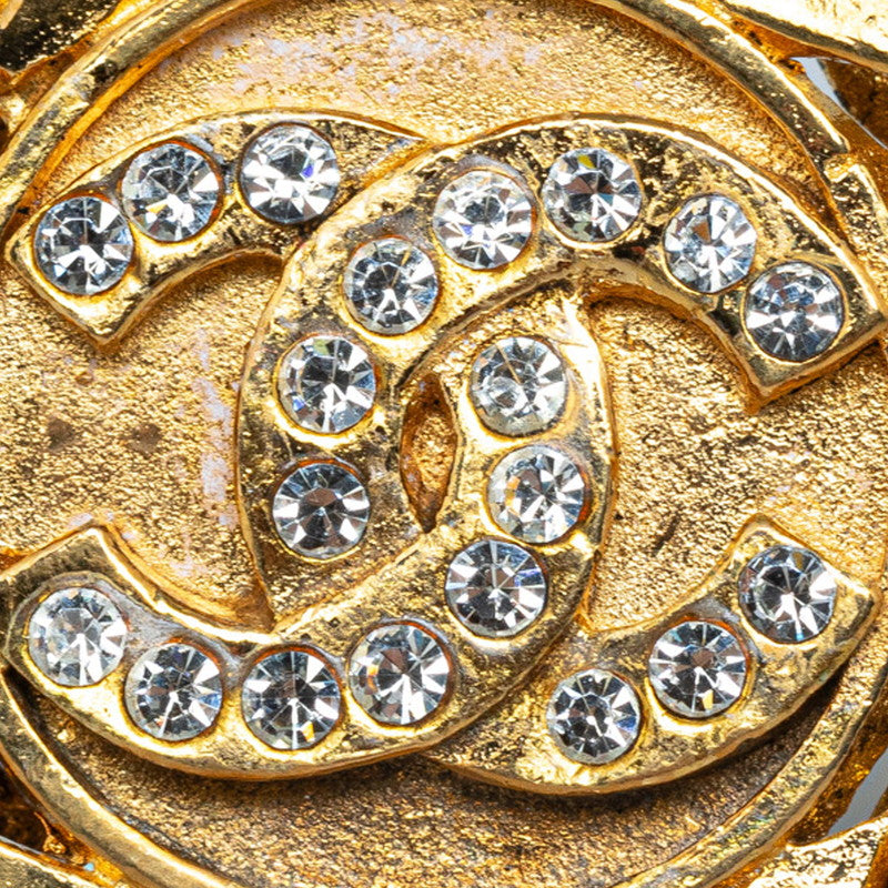 Top Quality Chanel Vintage Coco Earring G  Line Stone  Chanel