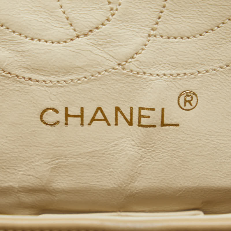 Top Quality Chanel Matrace 23 Cocomark Double Flap Gold  Chain houlder Bag Beige   CHANEL
