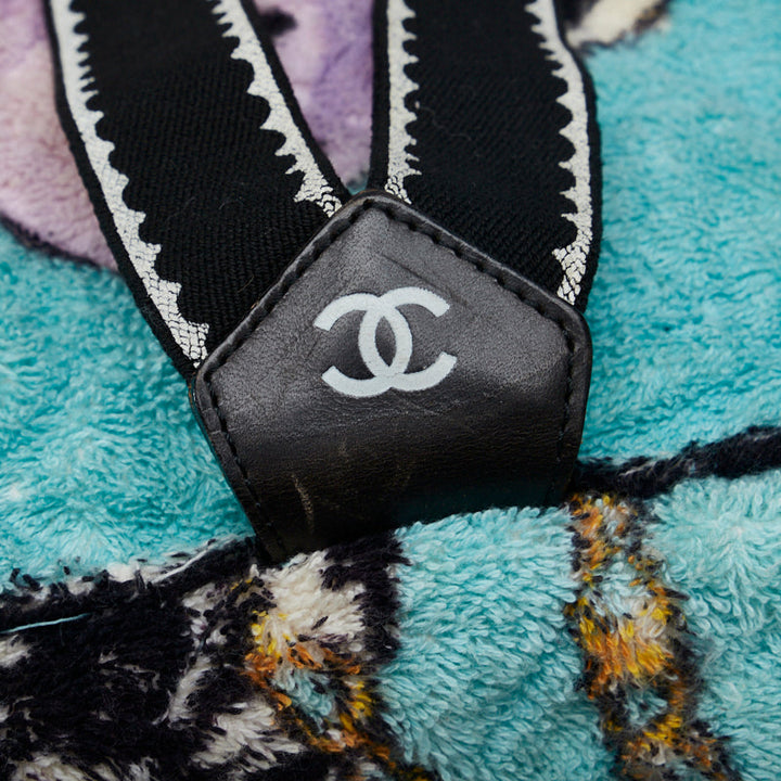 Top Quality Chanel Pillage Rucksack Backpack Green Multicolor Cotton Lady Chanel