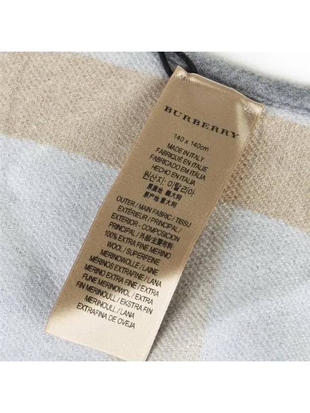Burberry WoMen's Check Reversible Wool Cape Grey