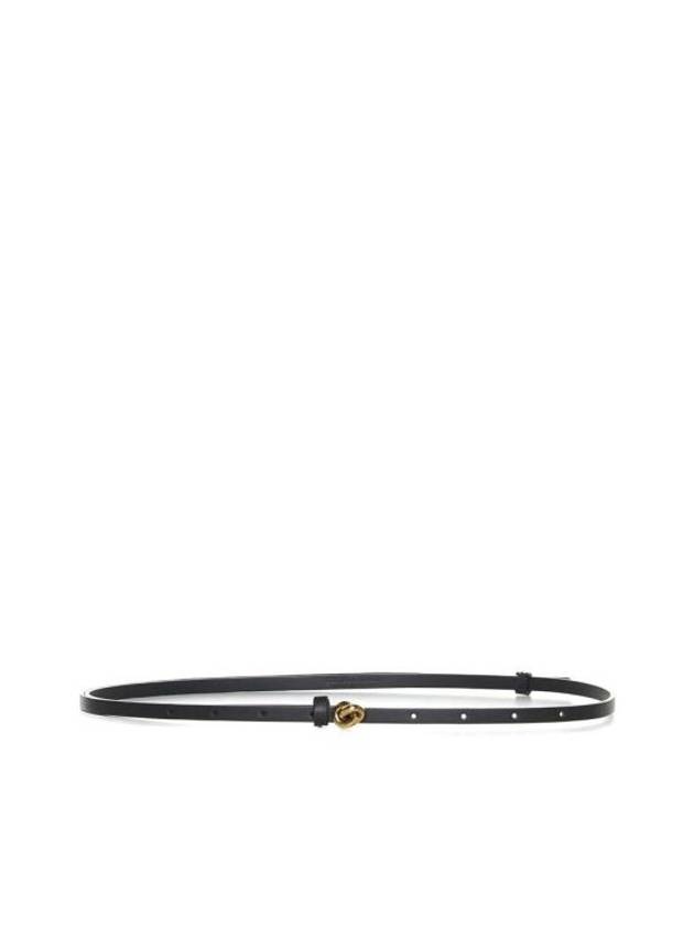 Bottega veneta Regular Belt 776108VALKO1019 BLACK M BRASS