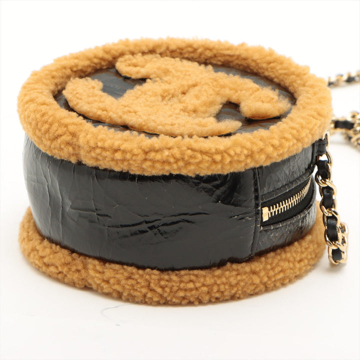 Top Quality Chanel Coco Boar Chain Shoulder Bag Black  Brown Gold  28th
