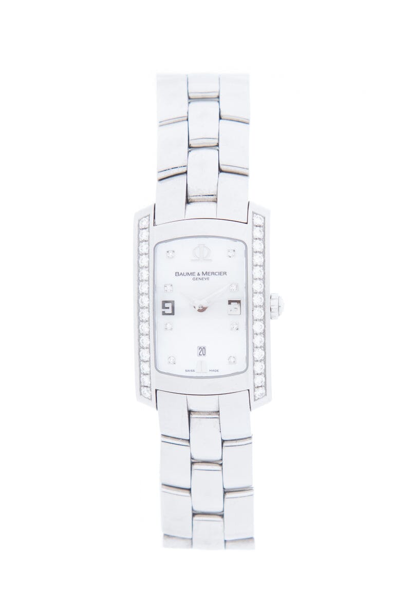 Baume & Mercier "Hampton Hills" Mother of Pearl &  Diamond Stainless Steel Watch