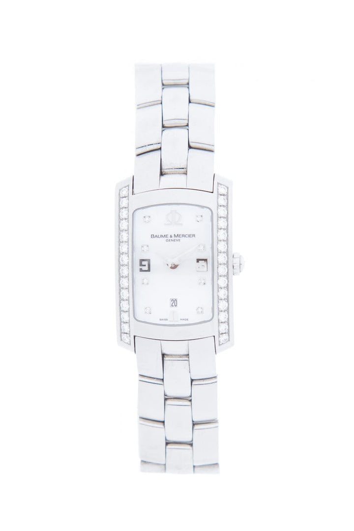 Baume & Mercier "Hampton Hills" Mother of Pearl &  Diamond Stainless Steel Watch