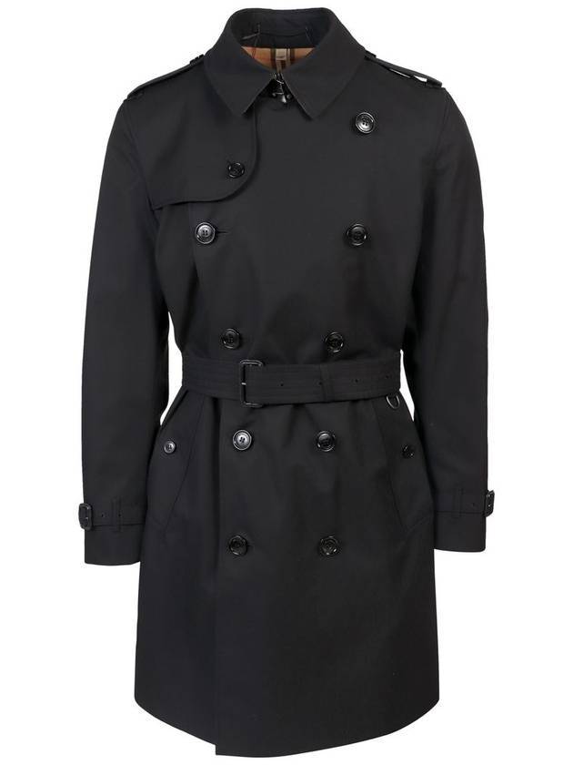 Burberry Men's Kensington Heritage Trench Coat Black