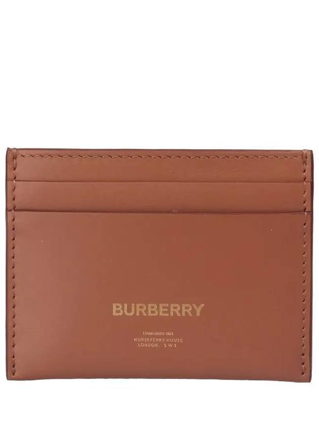 Burberry Horseferry Logo Card Wallet Brown