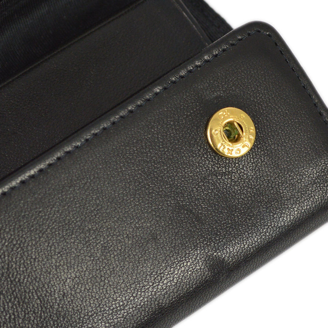 Top Quality Chanel 1997-1999 Key Case Black Lambskin Small New