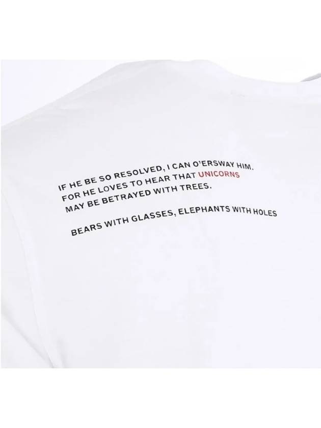 Burberry Men's Alphabet Print Long Sleeve T-Shirt White