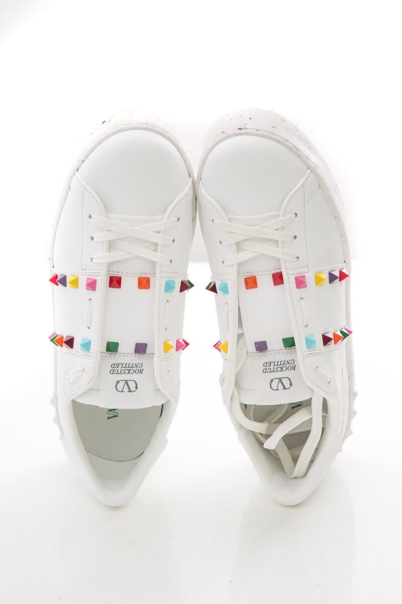 Valentino Open For A Change Rockstud Sneakers SZ 38.5