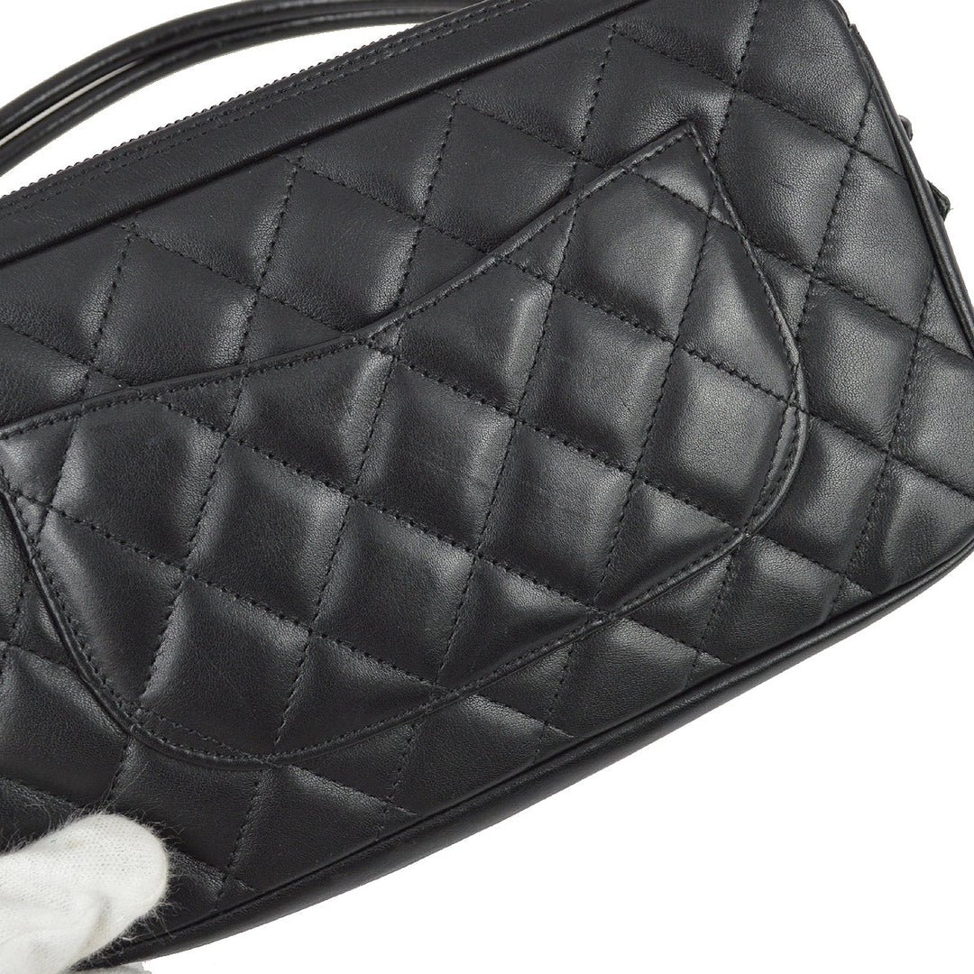 Top Quality Chanel 2003-2004 Black Calfskin Cambon Ligne Handbag