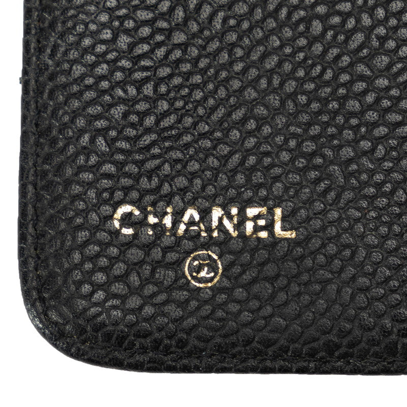 Top Quality Chanel Coco Agenda MM 6  Handbook Cover Black Caviar S  CHANEL
