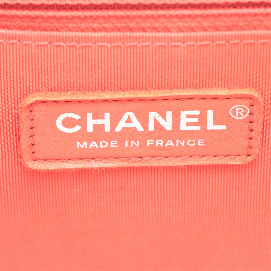 Top Quality Chanel Boy Top Quality Chanel Leather Chain Shoulder Bag Red Silver Gold