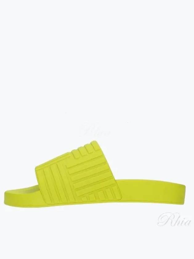 Bottega veneta Intrecciato Rubber Slippers Kiwi