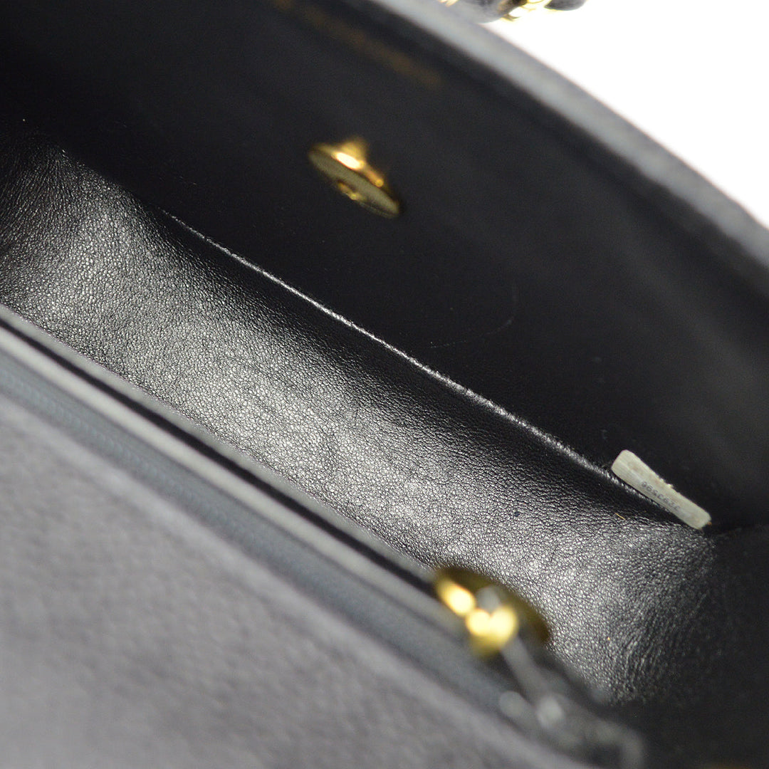 Top Quality Chanel Black Caviar V-Stitch Mini Square Shoulder Bag 17