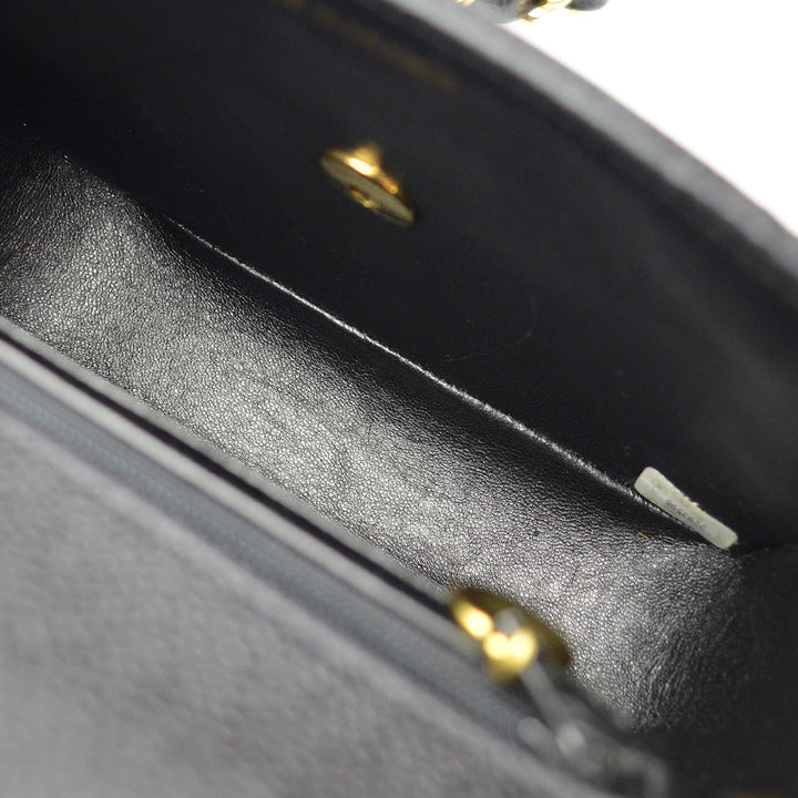 Top Quality Chanel Black Caviar V-Stitch Mini Square Shoulder Bag 17
