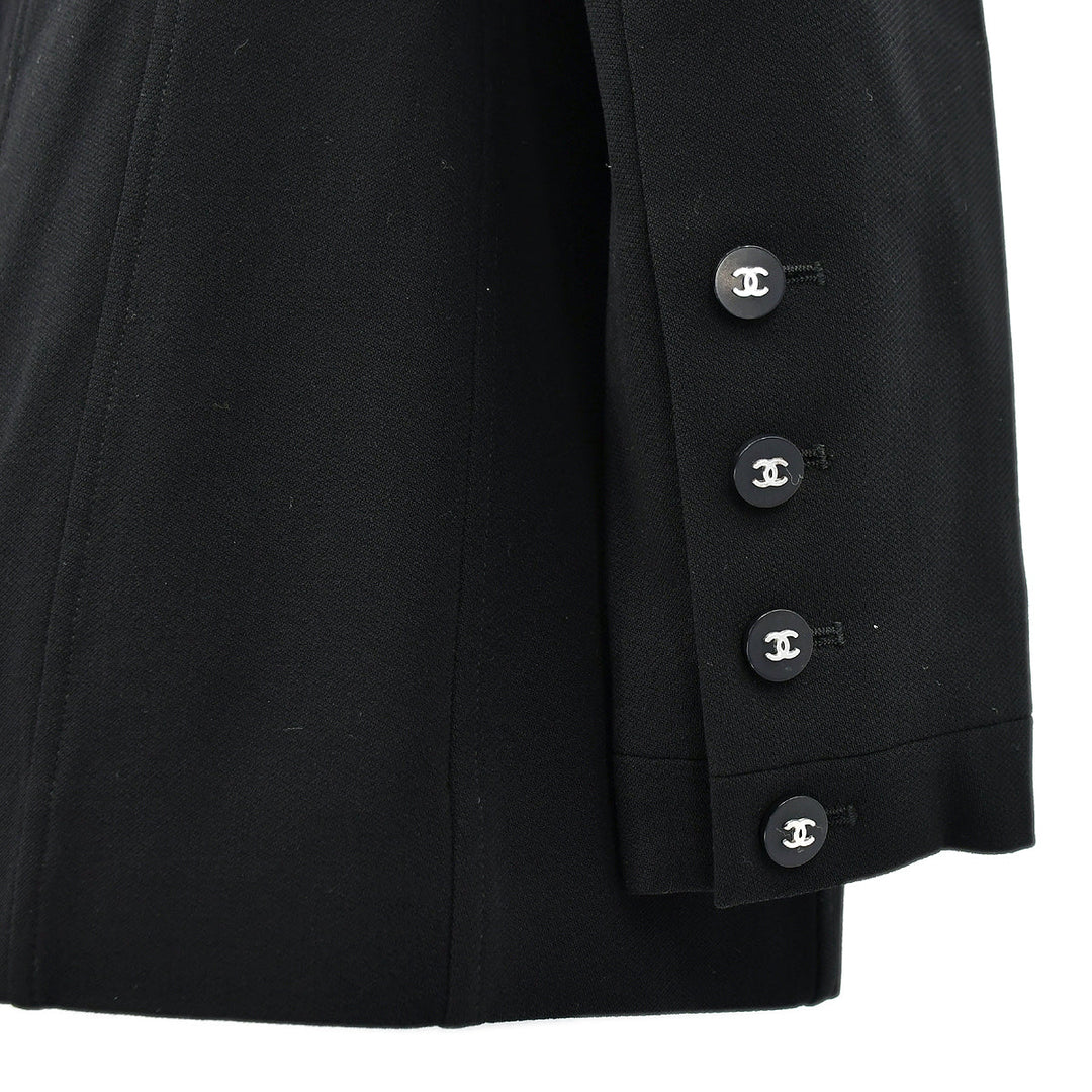 Top Quality Chanel Spring 1996 Single Breasted Jacket Black 96P #40