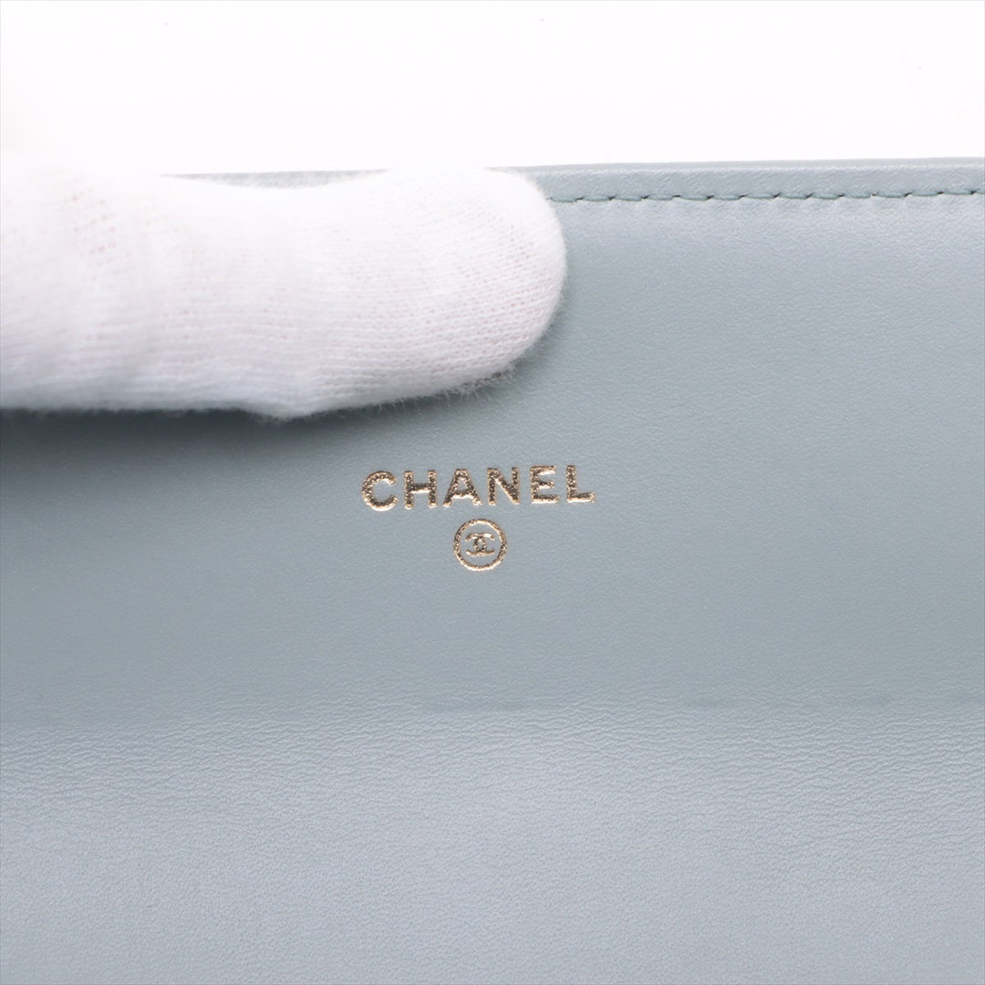 Top Quality Chanel Coco Croco Wallet Gr Gold  18th