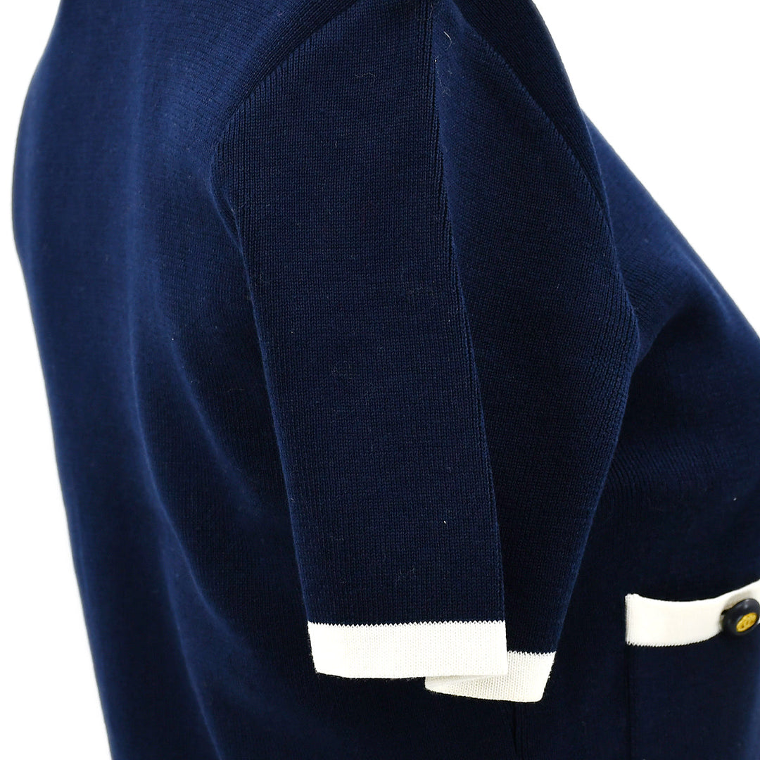 Top Quality Chanel Cardigan Navy 94P #42