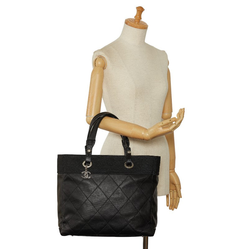 Top Quality Chanel COCOMARK PARIBIARITZ  MM Handbags  A34209 Black PVC canvas LADY CHANEL