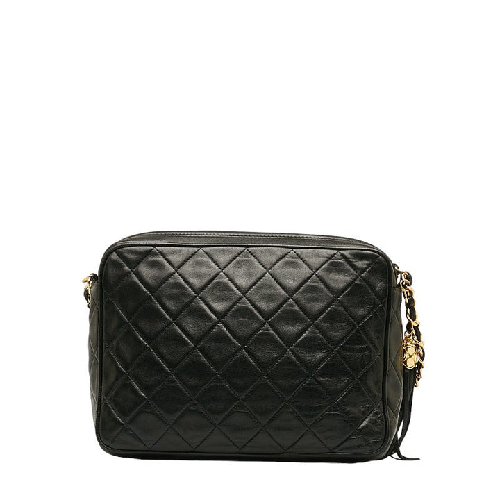 Top Quality Chanel Black Lambskin Camera Bag