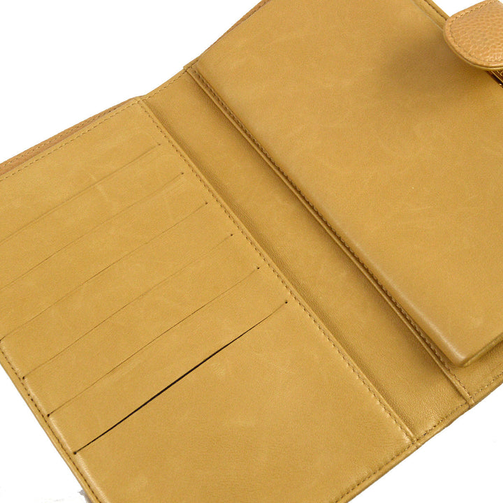 Top Quality Chanel 2005-2006 Beige Caviar Timeless Long Wallet