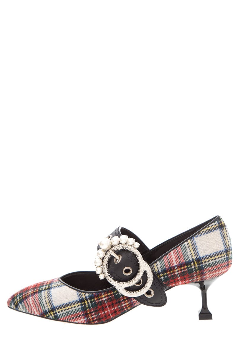 Miu Miu Plaid Kitten Heels SZ 39.5