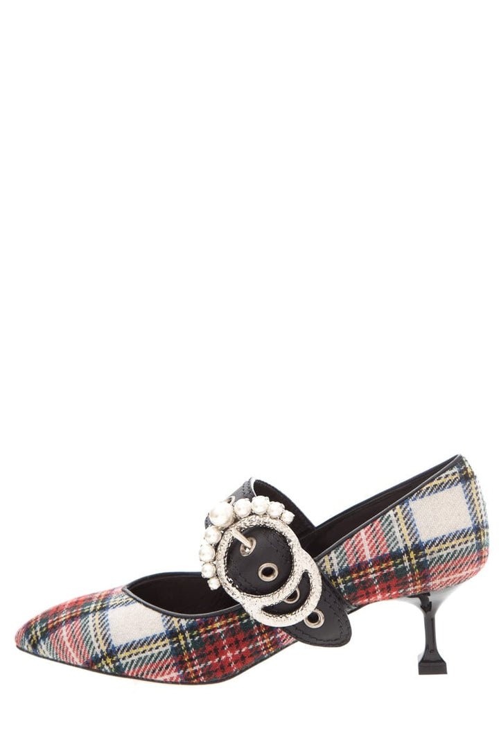 Miu Miu Plaid Kitten Heels SZ 39.5