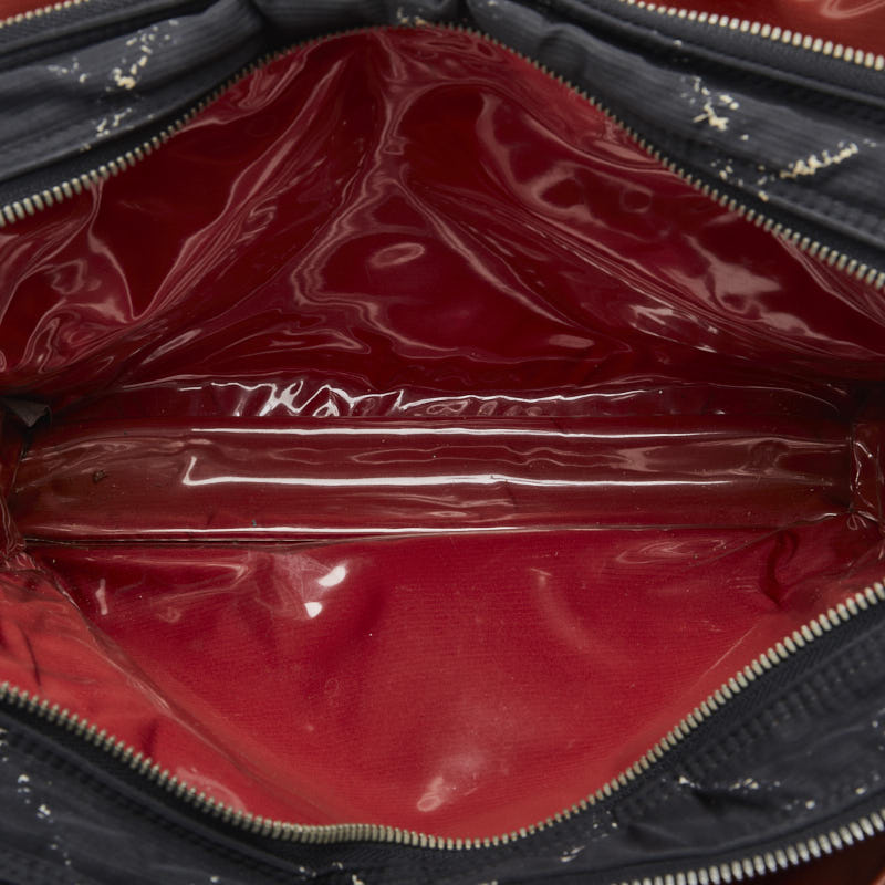 Top Quality Chanel Travel Line Boston Bag Handbag Nylon/Vinyl Black Ladies