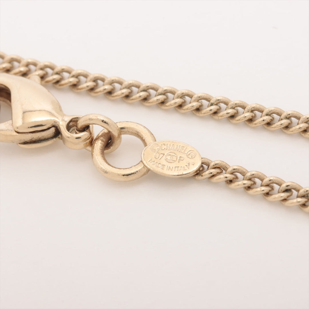 Top Quality Chanel Coco Clover 07P Necklace GP   Pearl G