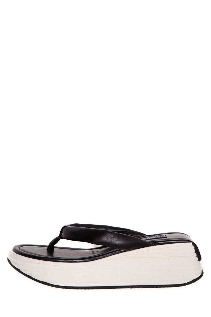 Givenchy Black & White Leather Sandals SZ 39