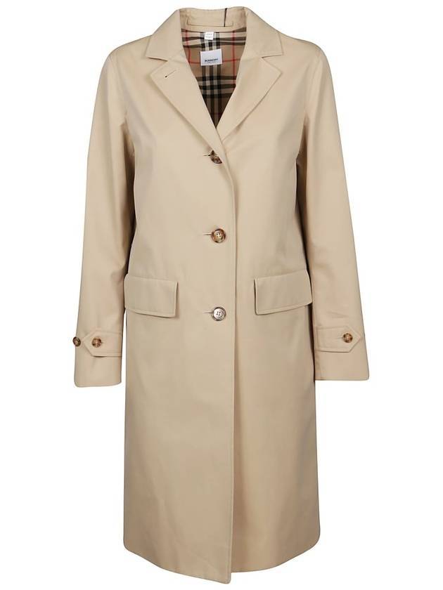 Burberry Farringdon Gabardine Wrap Trench Coat Beige
