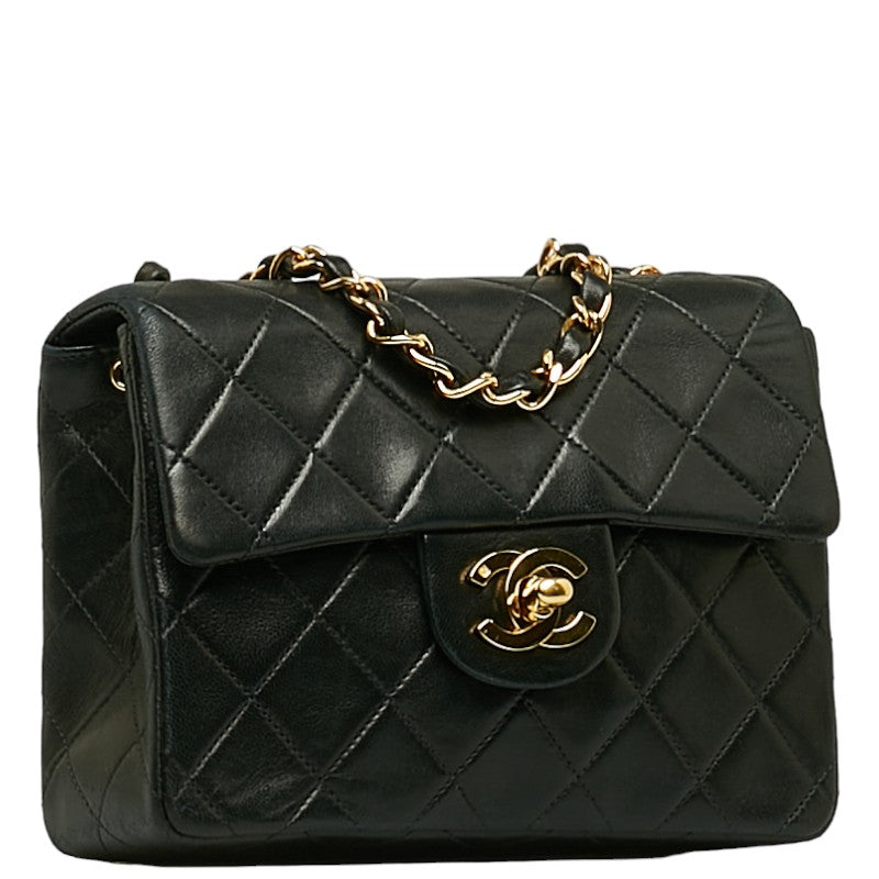 Top Quality Chanel Mini Mattress Cocomark Gold  houlder Bag Black   CHANEL