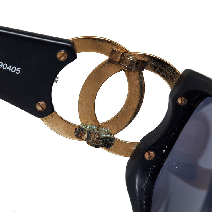 Top Quality Chanel Cocomark Gold  Wellington un Glasses 02461 Black    CHANEL