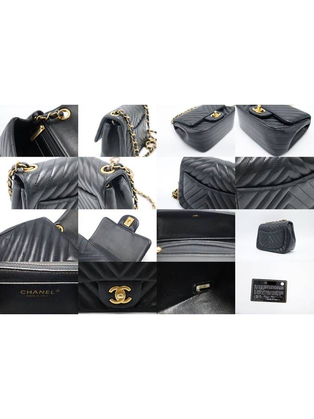 Women s Cross Bag Black Top Quality Chanel A35200 Gold COCO Logo Lambskin Classic Chevron Petit Sac Mini Flap Chain Shoulder Chanel