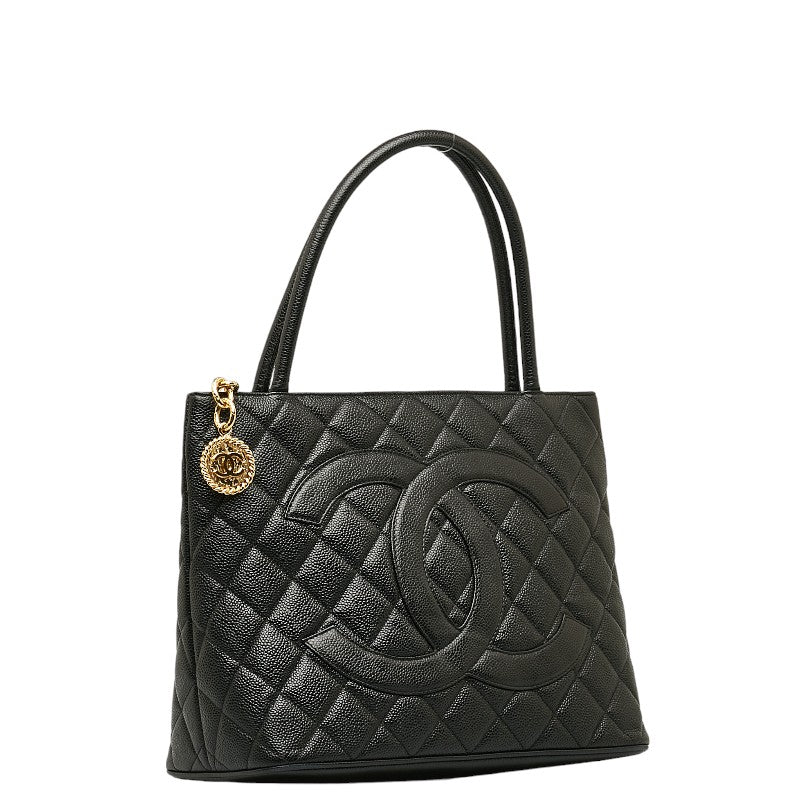 Top Quality Chanel   Cocomark Tooth Bag houlder Bag Black Caviar S  CHANEL