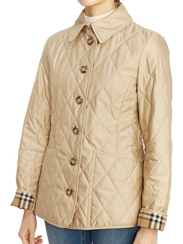 Burberry Diamond Quilted Thermoregulated Jacket New Chino Beige