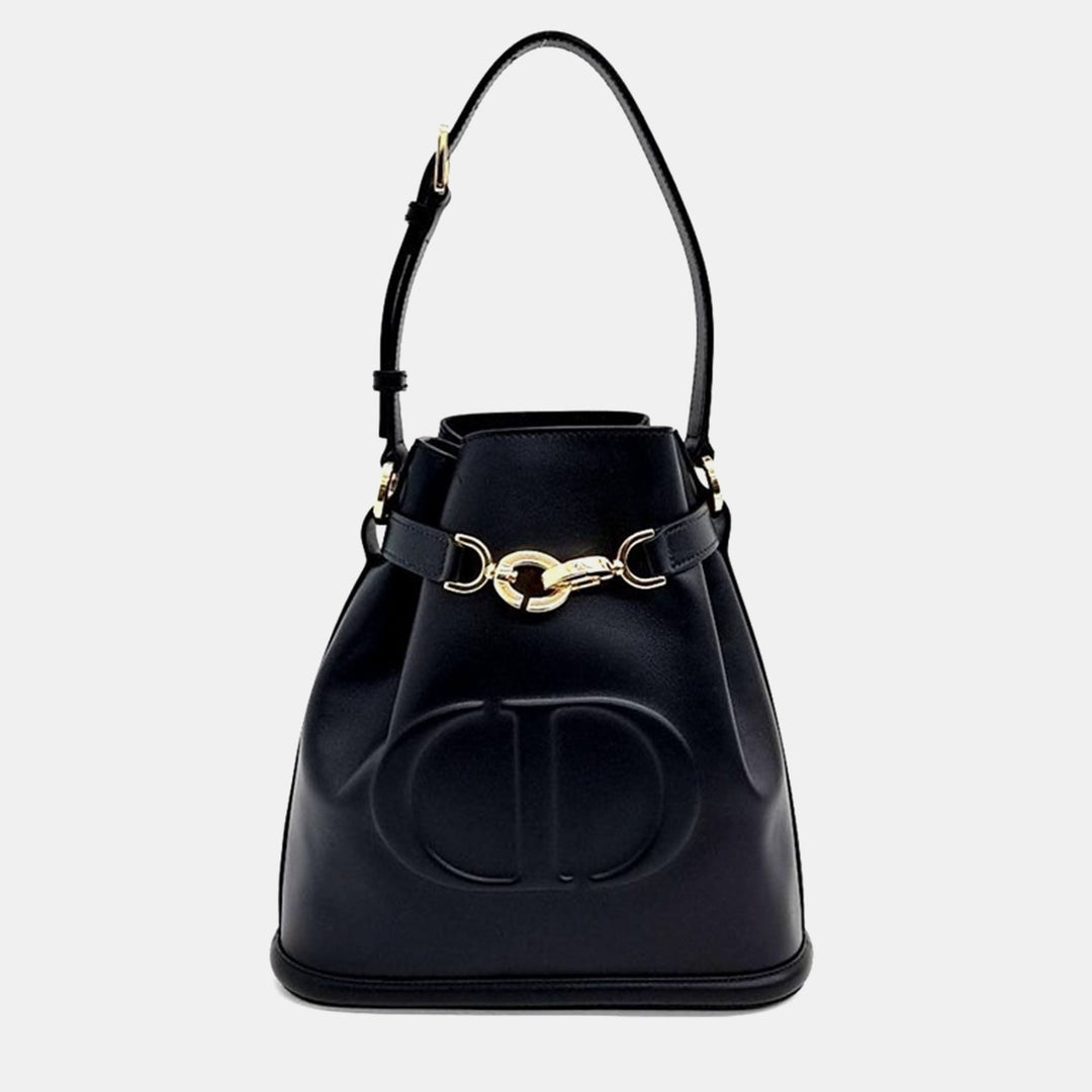 Top quality Dior Christian Black Leather Ce Medium Handbag