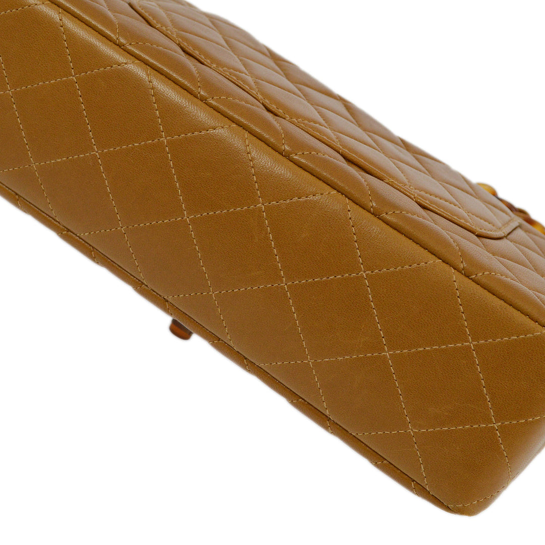 Top Quality Chanel Brown Lambskin Medium Single Flap Shoulder Bag