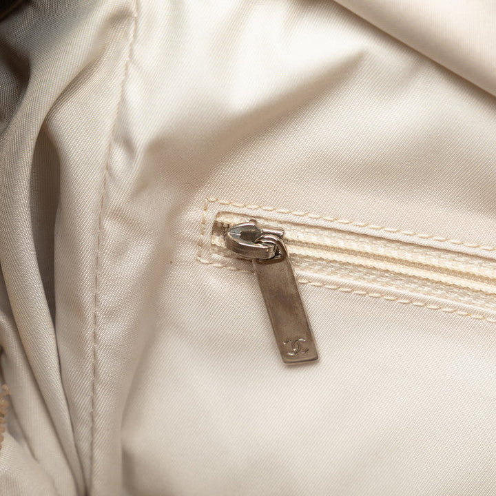 Top Quality Chanel COCOMARK PARIBIARITZ PM TOOT BAG A34208 G Beige Canvas Leather  CHANEL