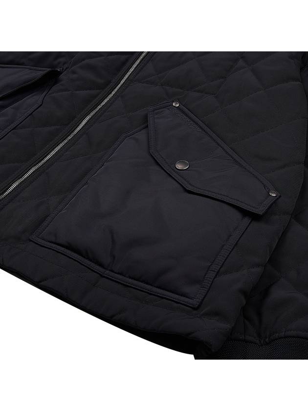 Burberry Diamond Quilted Thermoregulated Jacket Black
