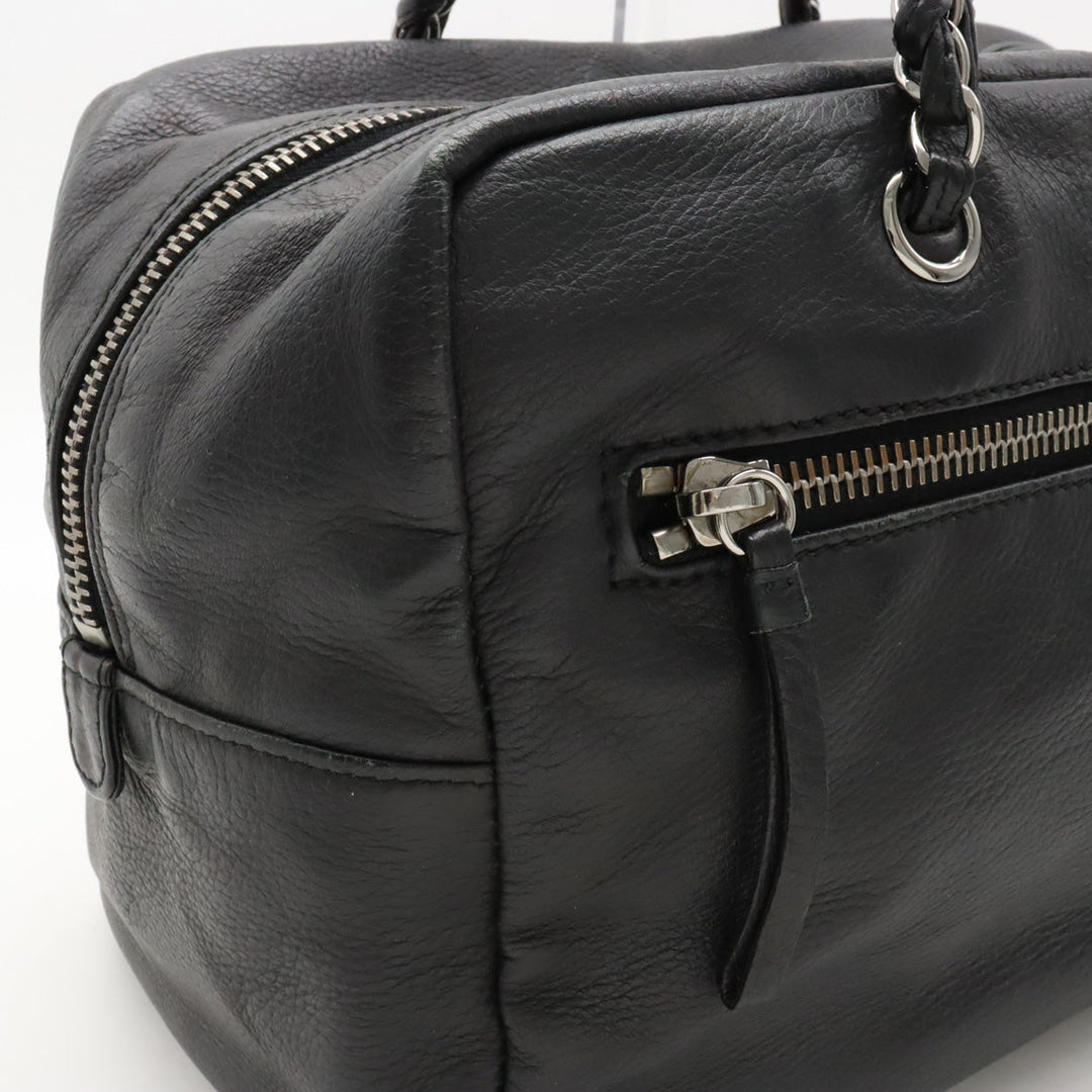 Top Quality Chanel Luxury Line Coco Shoulder Bag Semi-Shoulder Mini Boston Bag Black Black Silver Gold A32919
