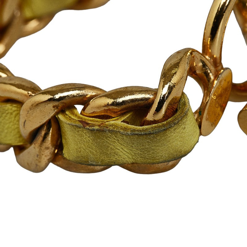 Top Quality Chanel Armband Gold Yellow  Leather  Chanel