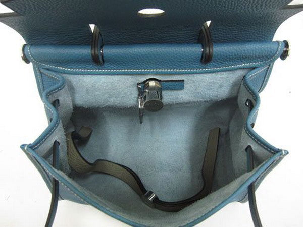 Hermes Herbag H1190S Ladies Cow Leather Grey