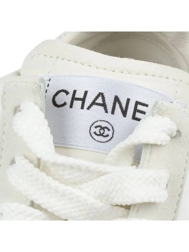 Logo Low Top Sneakers White Chanel