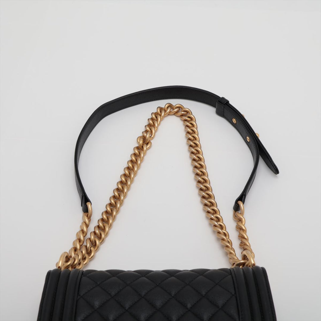Top Quality Chanel Boy Top Quality Chanel Caviar S Chain Shoulder Bag Black G