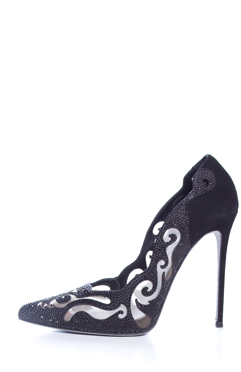 Rene Caovilla Black Heels SZ 37