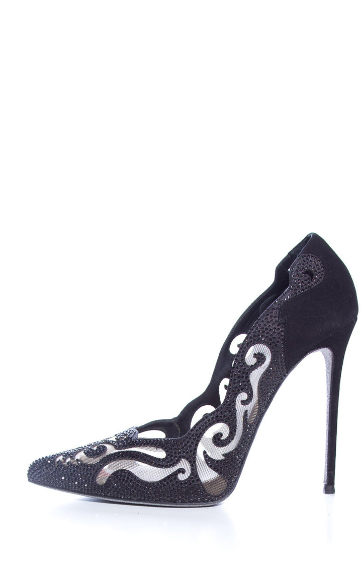 Rene Caovilla Black Heels SZ 37