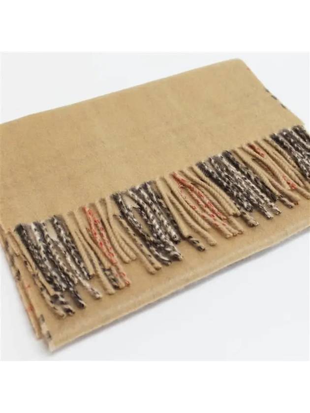 Burberry Check Cashmere Scarf Beige